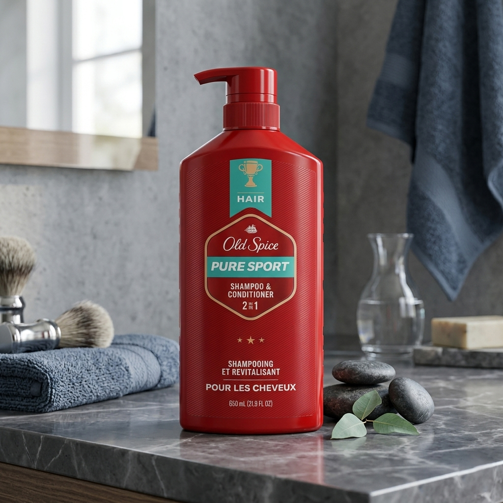 Dầu Gội & Xả Cho Nam Old Spice Pure Sport 2in1 Shampoo & Conditioner 650ml - Làm sạch tóc và da đầu, loại bỏ bụi bẩn và dầu thừa, Kết hợp dầu gội và dầu xả trong một bước tiện lợi, Giúp tóc sạch thoáng, nhẹ và dễ vào nếp hơn, Hương thơm nam tính mang lại cảm giác tươi mát suốt ngày Dầu Gội & Xả Cho Nam Old Spice Pure Sport 2in1 Shampoo & Conditioner 650ml