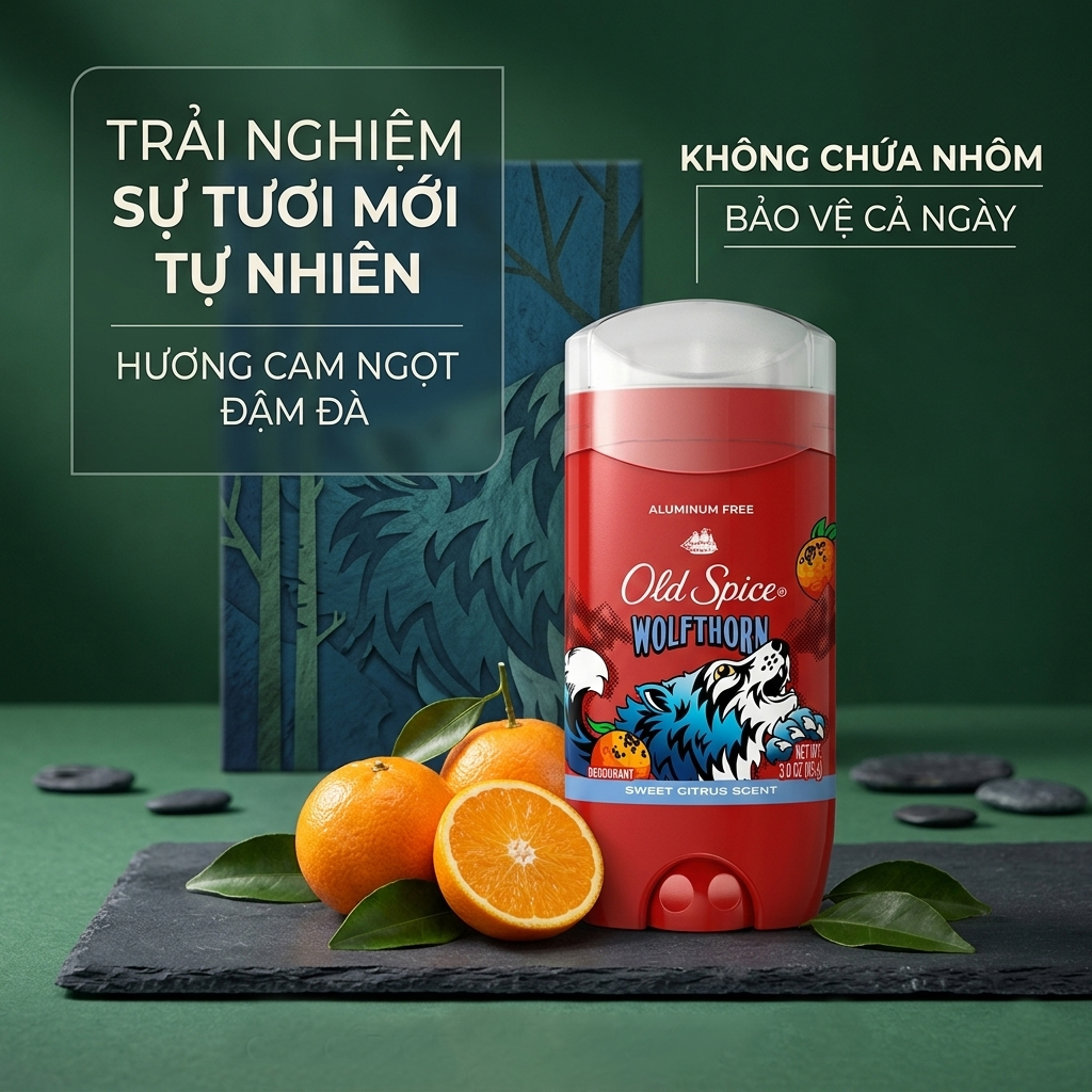 Sáp Khử Mùi Old Spice Wolfthorn 85g