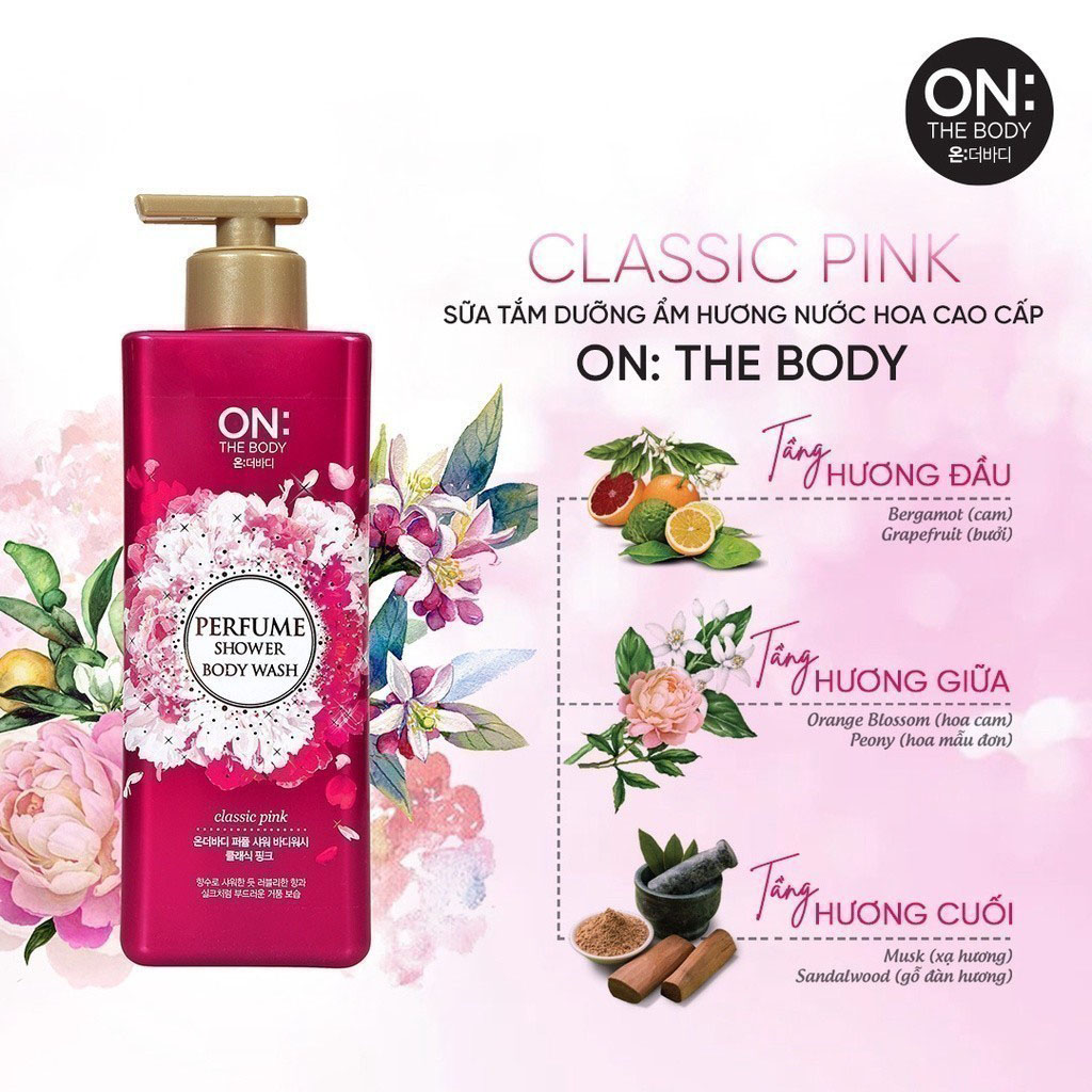 On The Body Classic Pink Perfume Body Shower - 1