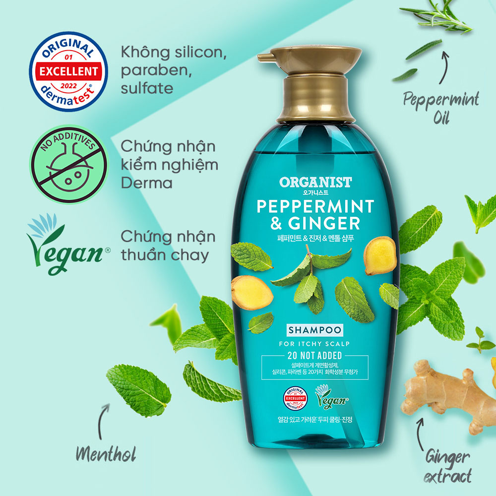 Organist Peppermint & Ginger Cooling Care Shampoo