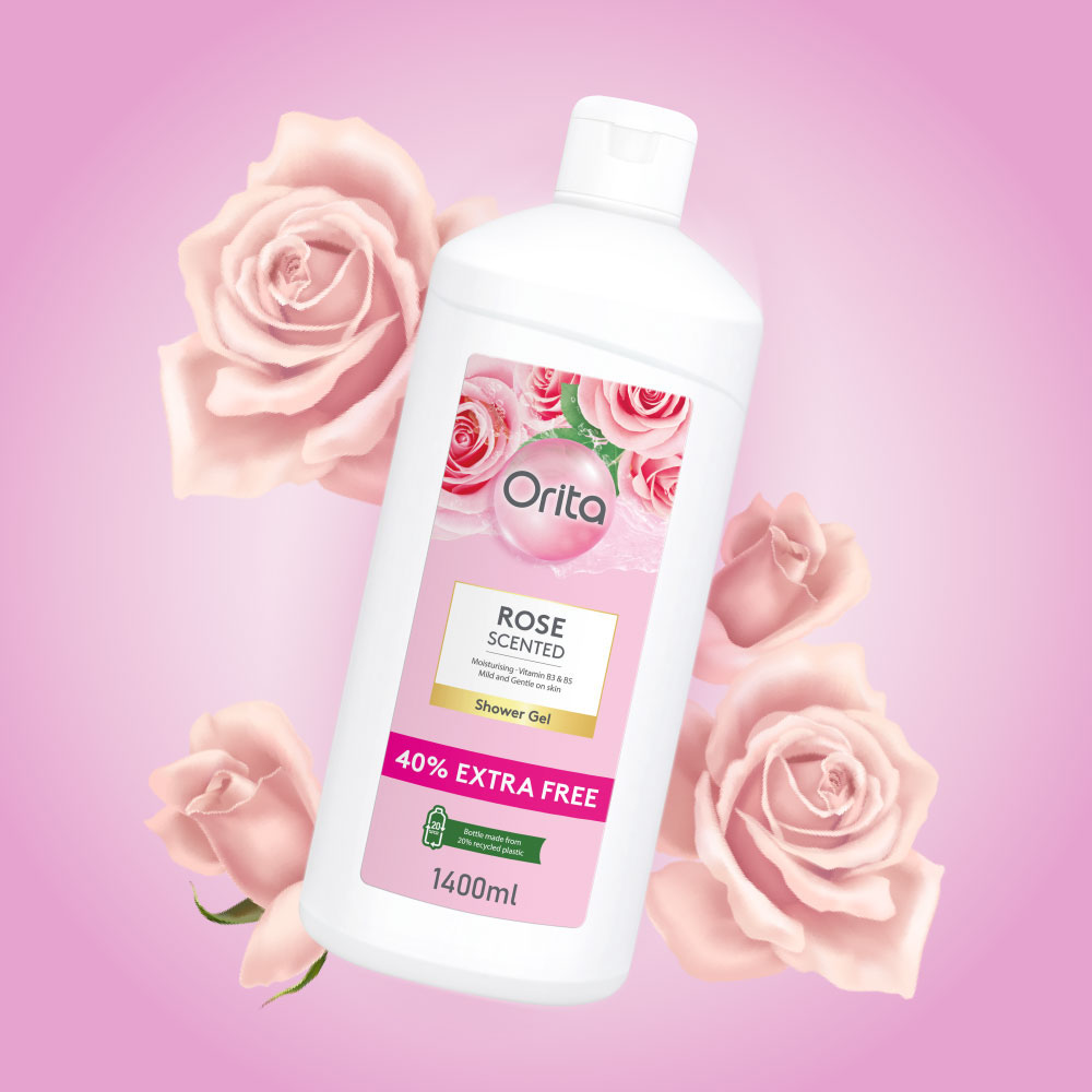 Orita Shower Gel Rose Scented 1400ml