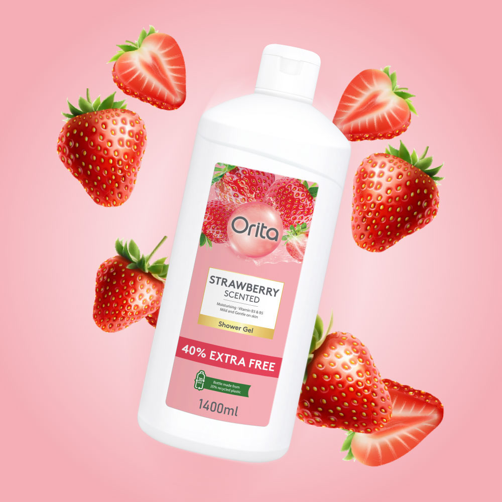 Orita Shower Gel Strawberry Scented 1400ml