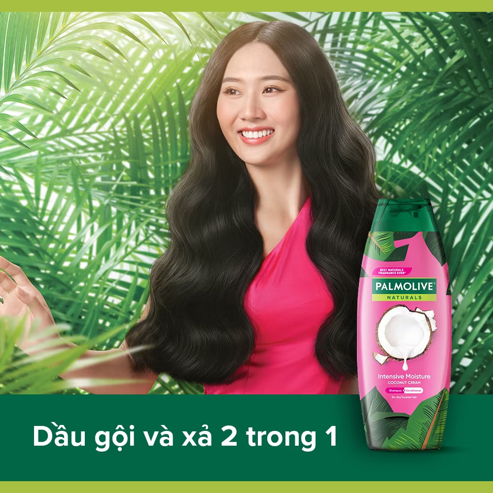 Dầu Gội Xả 2in1 Palmolive Naturals Intensive Moisture 180ml - 2