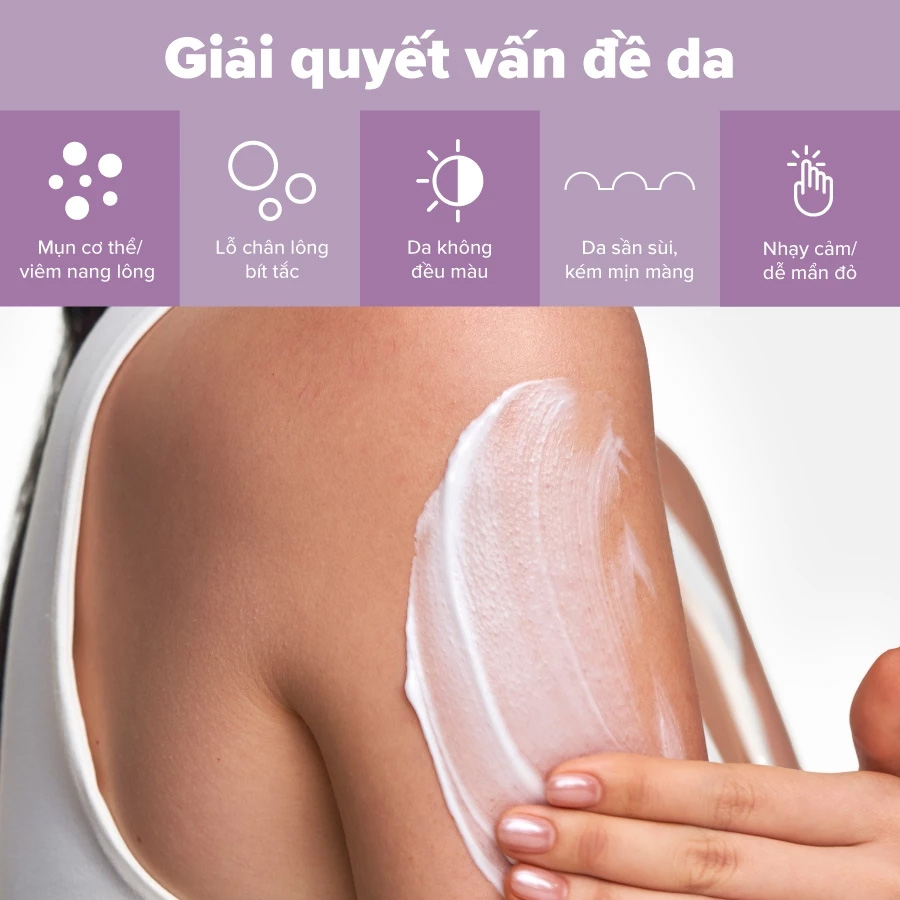 Kem Dưỡng Thể Paula’s Choice 2% BHA Body Smoothing Spot Exfoliant 60ml phù hợp sử dụng cho da cơ thể gặp tình trạng mụn. Kem Dưỡng Thể Paula’s Choice 2% BHA Body Smoothing Spot Exfoliant 60ml - 2