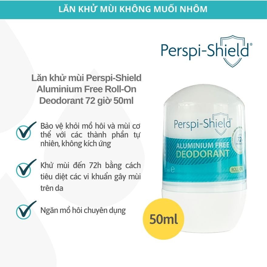 Perspi-Shield Aluminium Free Roll-On Deodorant 72h