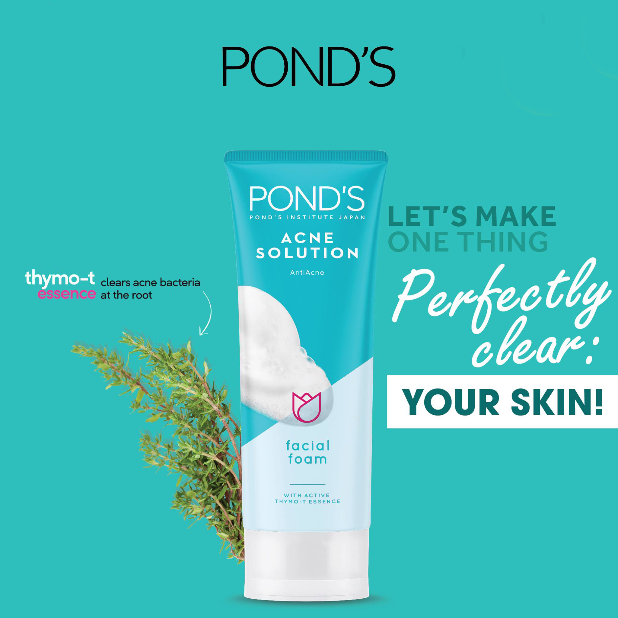 Pond's Acne Clear AntiAcne Facial Foam