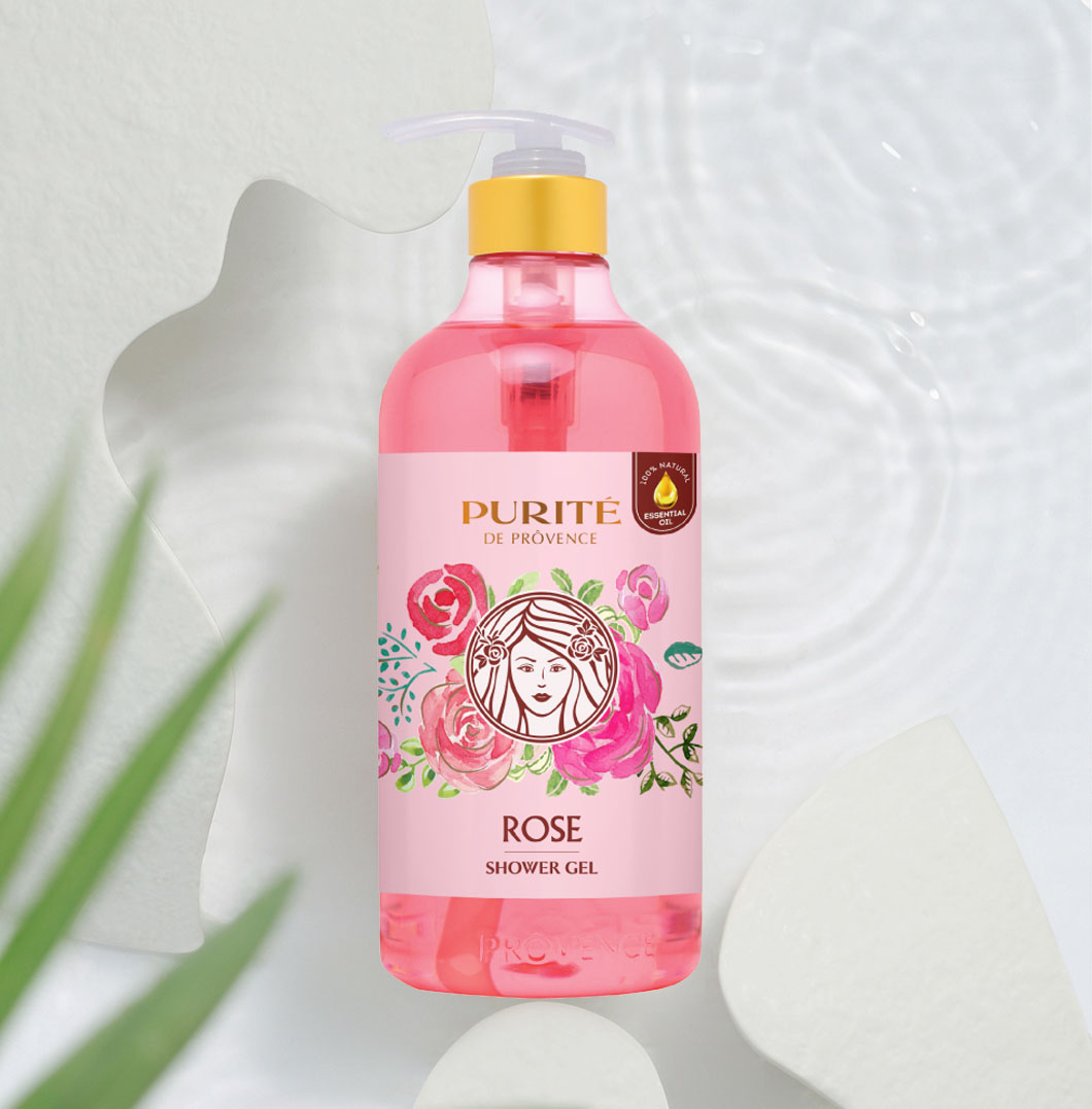 Sữa Tắm Purité Rose Shower Gel Mềm Mịn Da Hương Hoa Hồng 850ml DEEP30