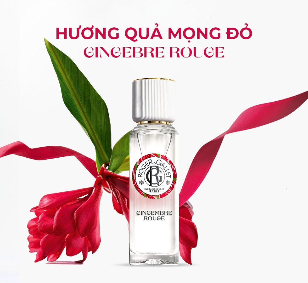 Nước Hoa Roger & Gallet Gingembre Rouge Wellbeing Fragrant Water 30ml - 1