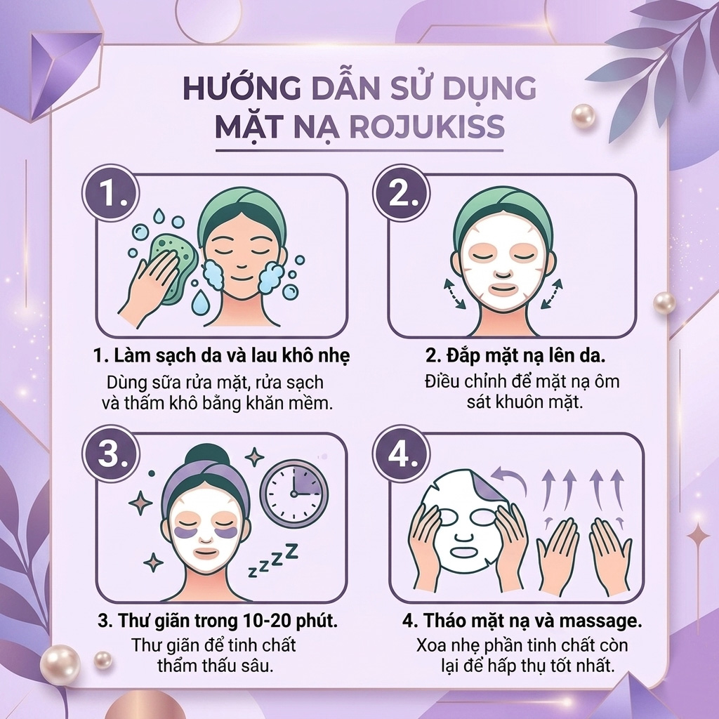 Mặt Nạ Dưỡng Sáng Da Rojukiss Niacinamide 10X Treatment Mask 24ml