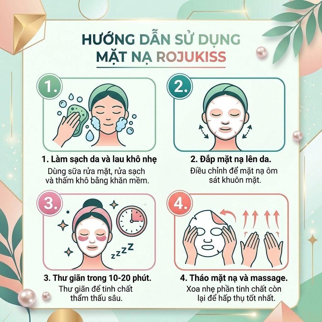 Mặt Nạ Phục Hồi Da Chuyên Sâu Rojukiss PDRN 10X Treatment Mask 24ml
