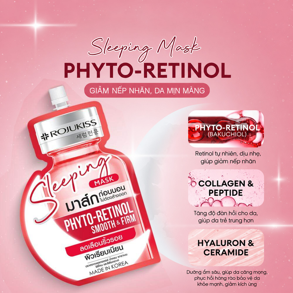 Mặt Nạ Ngủ Rojukiss Sleeping Mask Phyto-Retinol 20ml