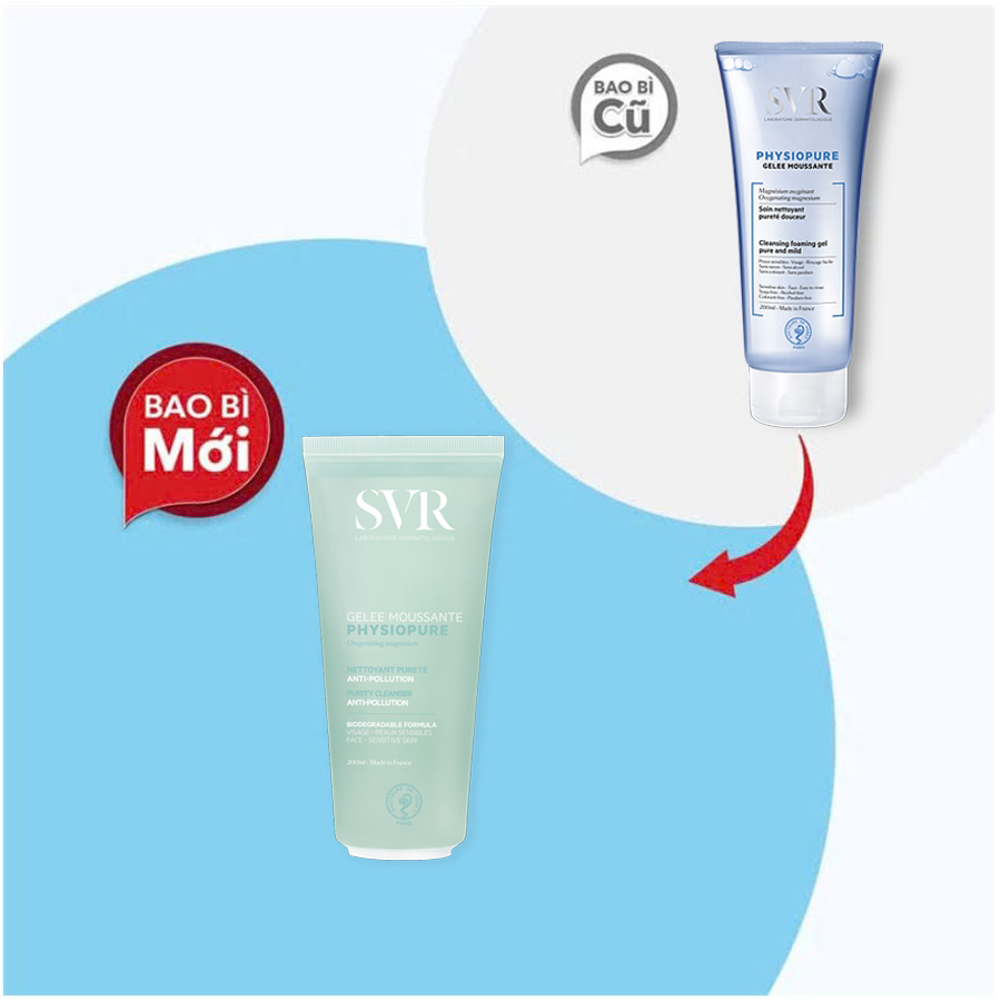 Gel Rửa Mặt SVR Physiopure Dành Cho Da Nhạy Cảm 200ml