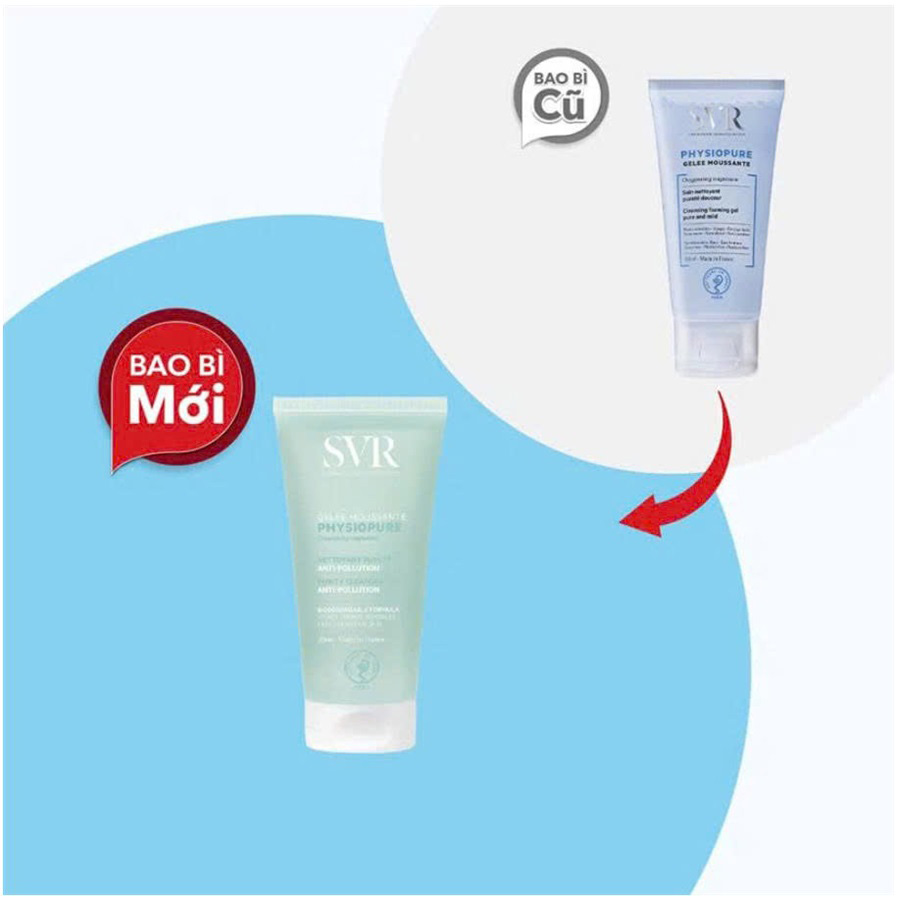 Gel Rửa Mặt SVR Physiopure Dành Cho Da Nhạy Cảm 55ml