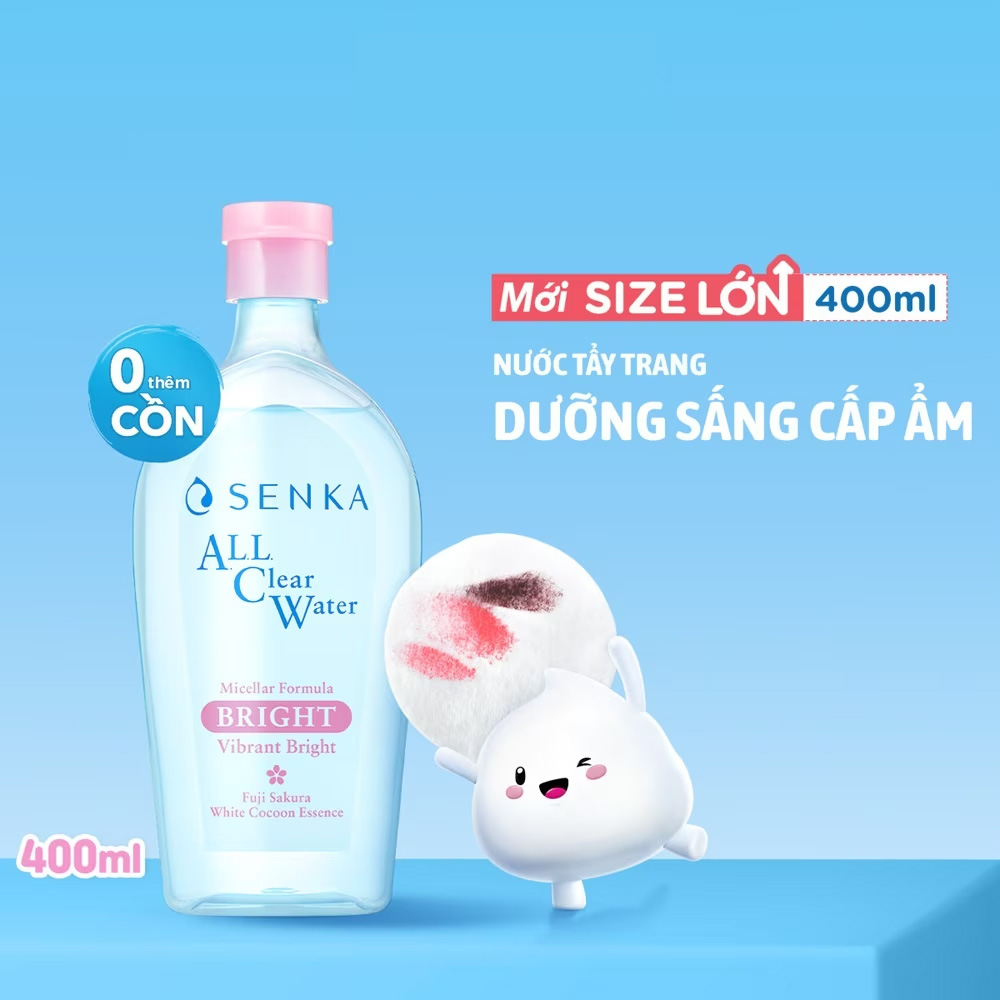 Senka All Clear Water Micellar Formula Bright 400ml