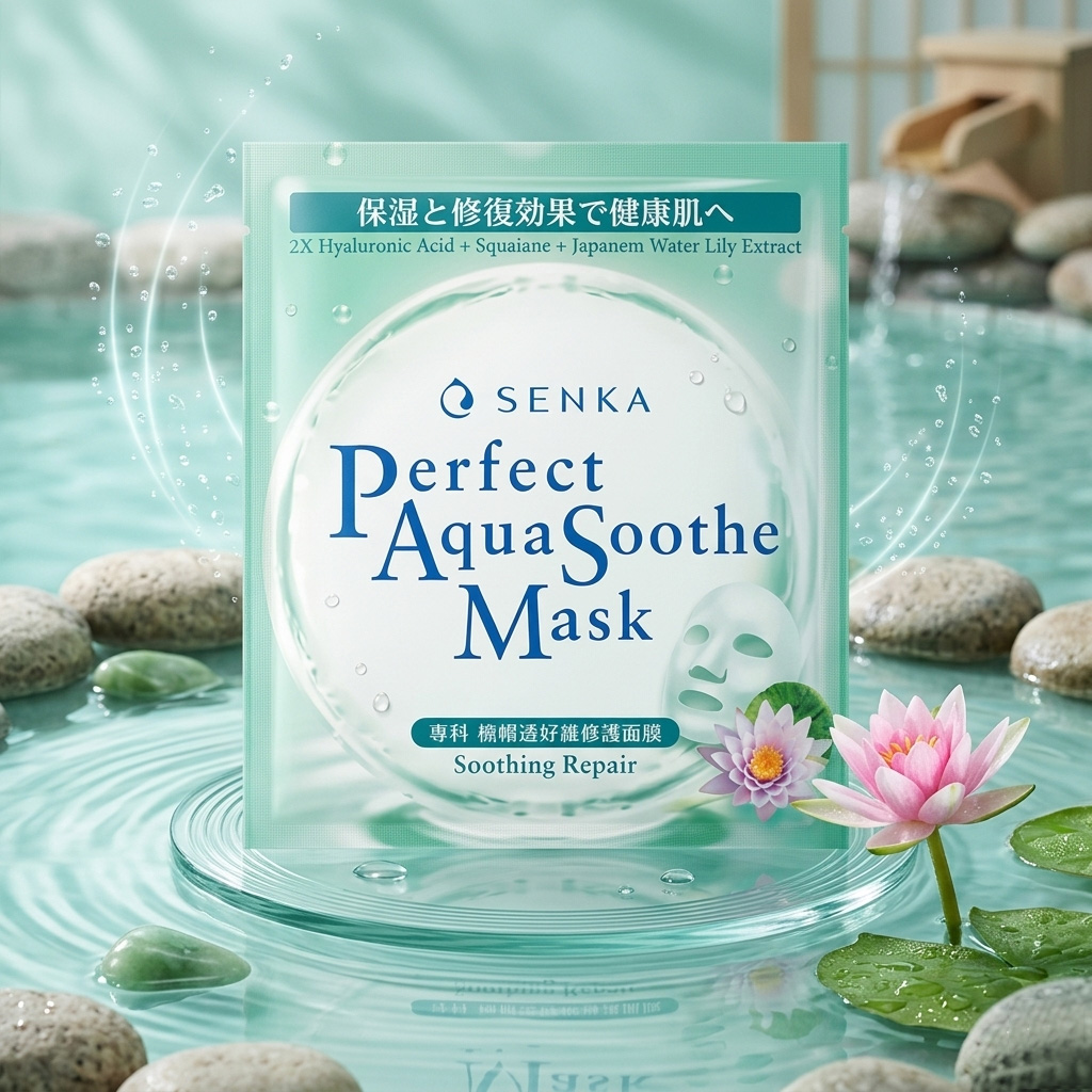 Mặt Nạ Senka Perfect Aqua Soothe Mask Soothing Repair 21g