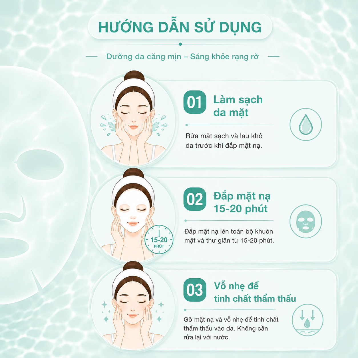 Mặt Nạ Senka Perfect Aqua Soothe Mask Soothing Repair 21g