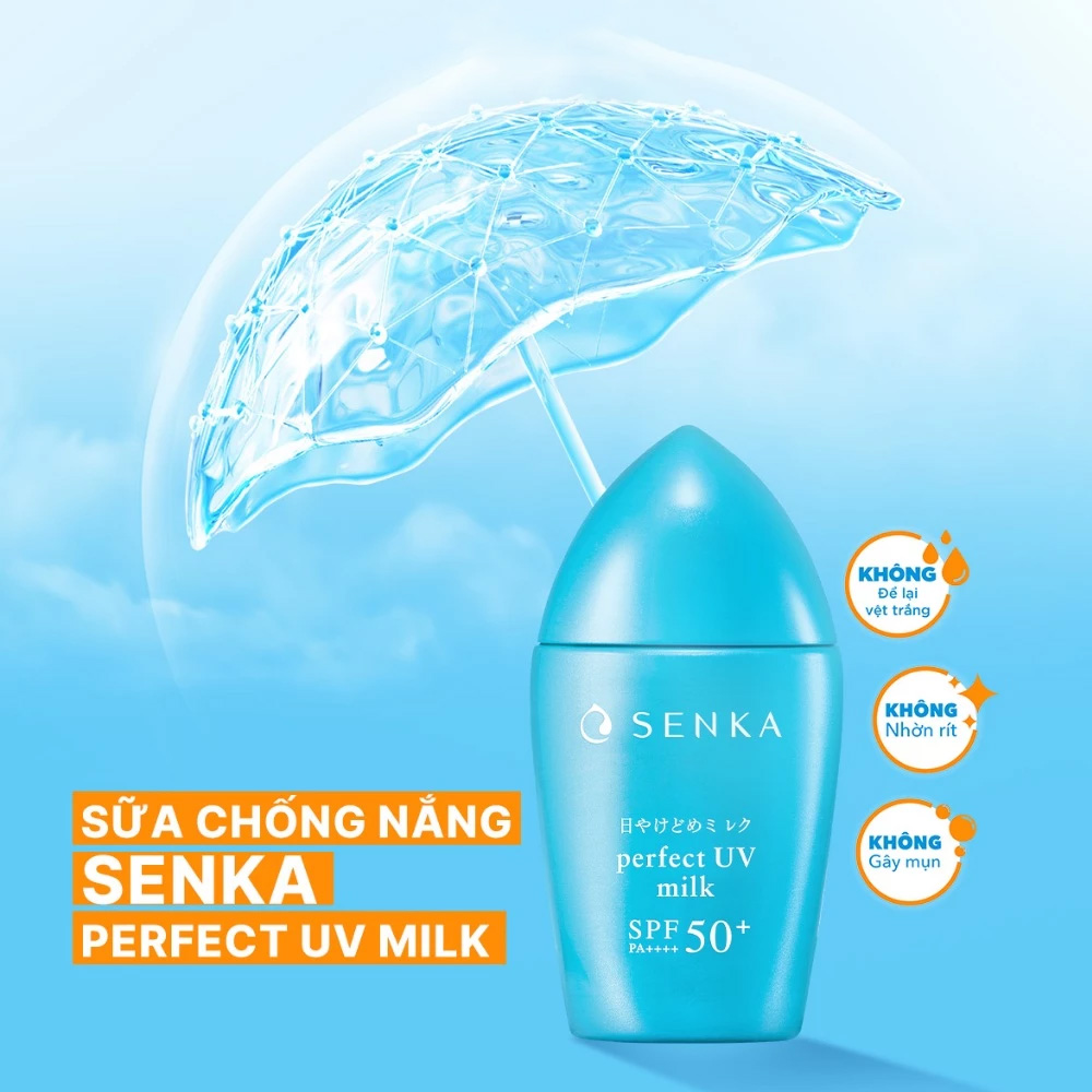 Sữa Chống Nắng Senka Perfect UV Milk N SPF50 40ml - 2
