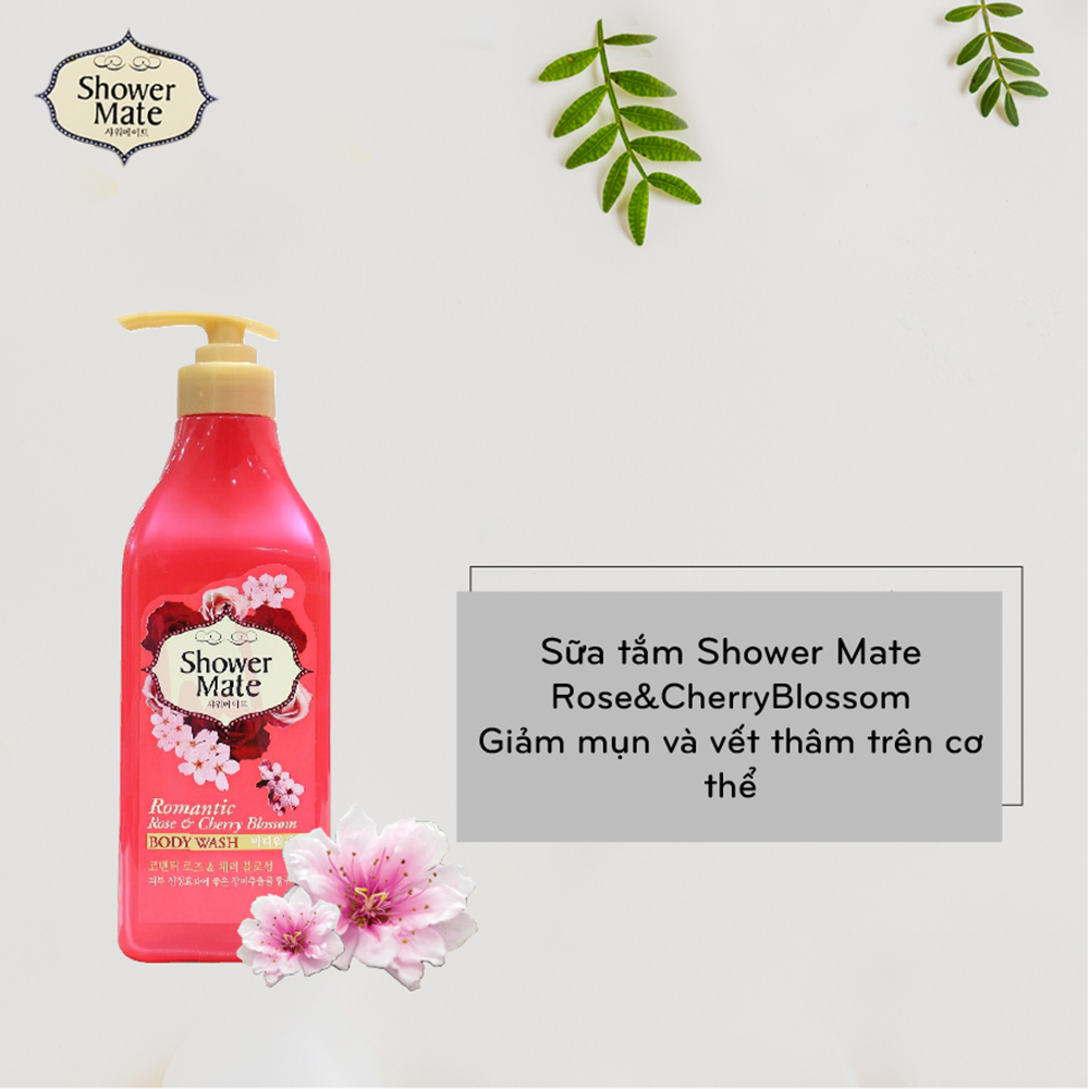 Showermate Romantic Rose & Cherry Blossom Body Wash