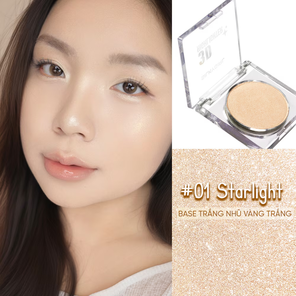 Phấn Bắt Sáng Silkygirl 3D Highlighter 3.5g .#01 Starlight - Hình ảnh chính thức