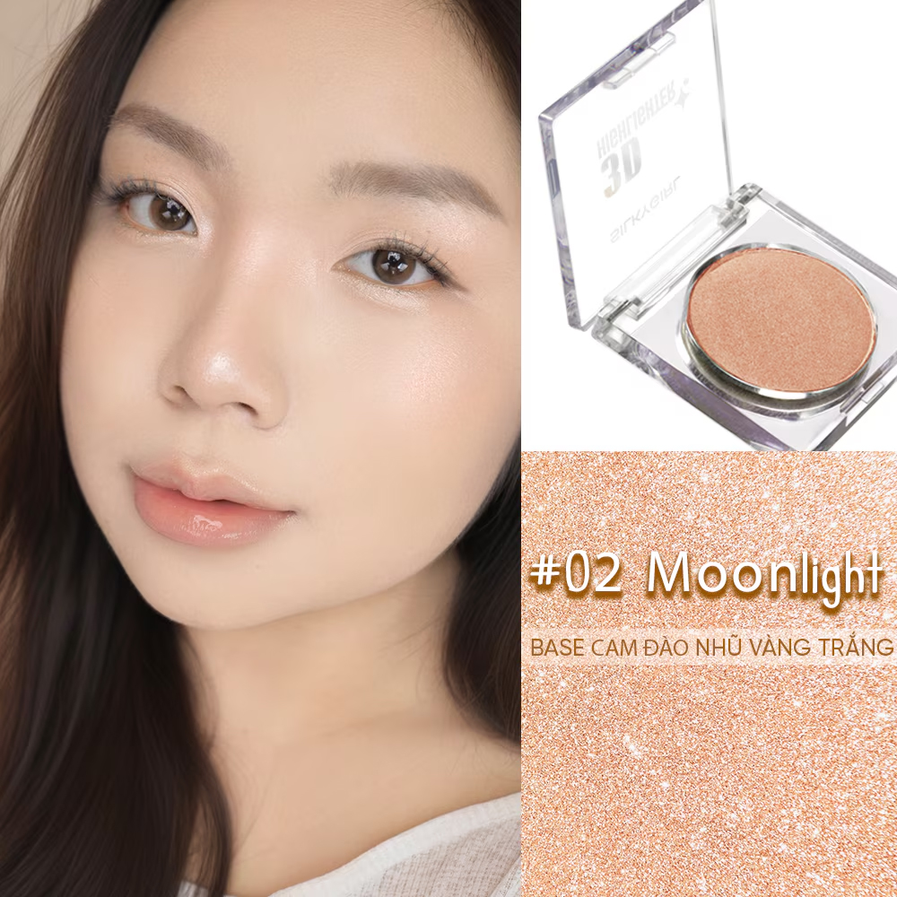 Phấn Bắt Sáng Silkygirl 3D Highlighter 3.5g .#02 Moonlight - Hình ảnh chính thức