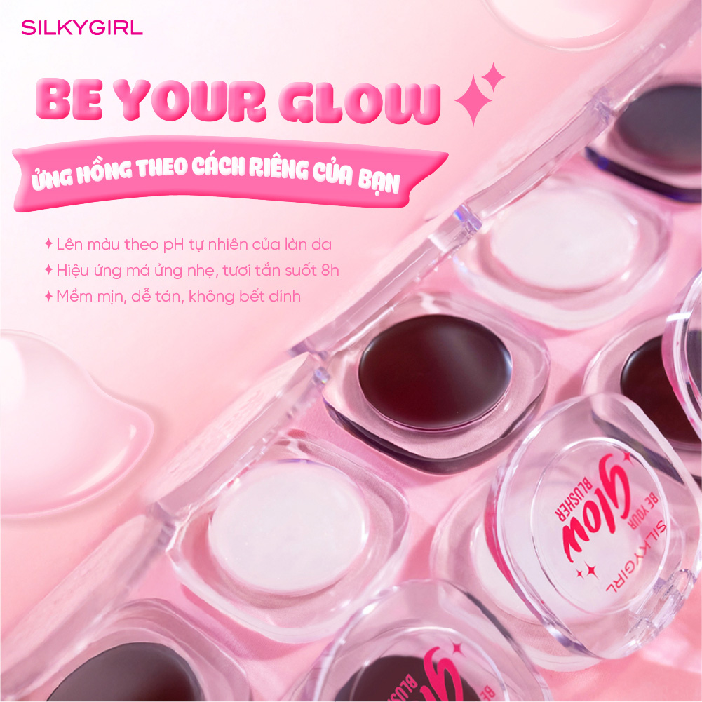 Má Hồng Thạch Silkygirl Be Your Glow Blusher 4g - 2