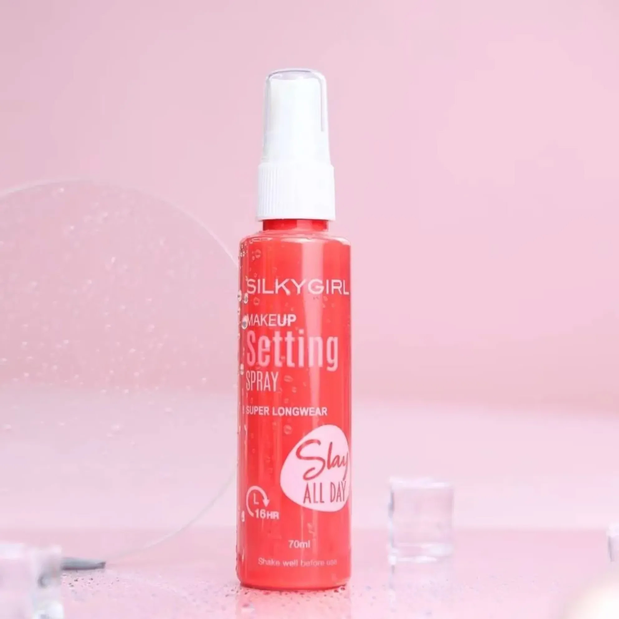 Xịt Giữ Lớp Trang Điểm Lâu Trôi Silkygirl Slay All Day Makeup Setting Spray - Slay 70ml - 1