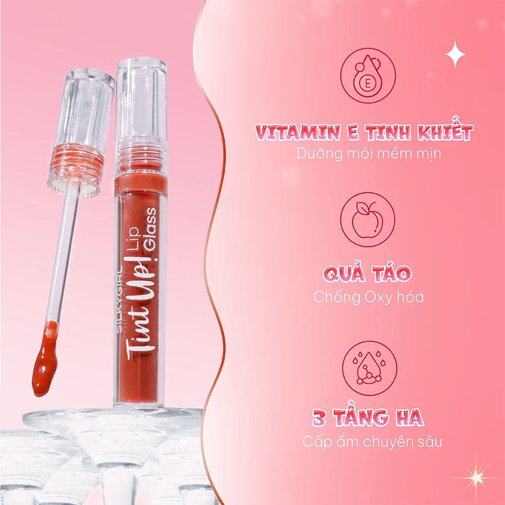 Son Bóng Silkygirl Tint Up! Lip Glass 3g - 2