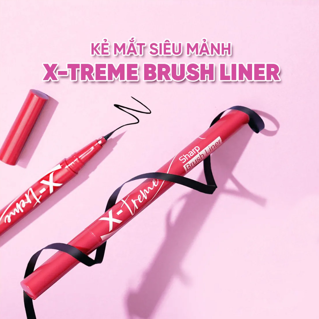 Kẻ Mắt Nước Silkygirl-X-Treme Sharp Brush Liner 0.5ml - 1