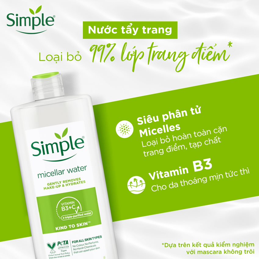 Nước Tẩy Trang Dịu Nhẹ Simple