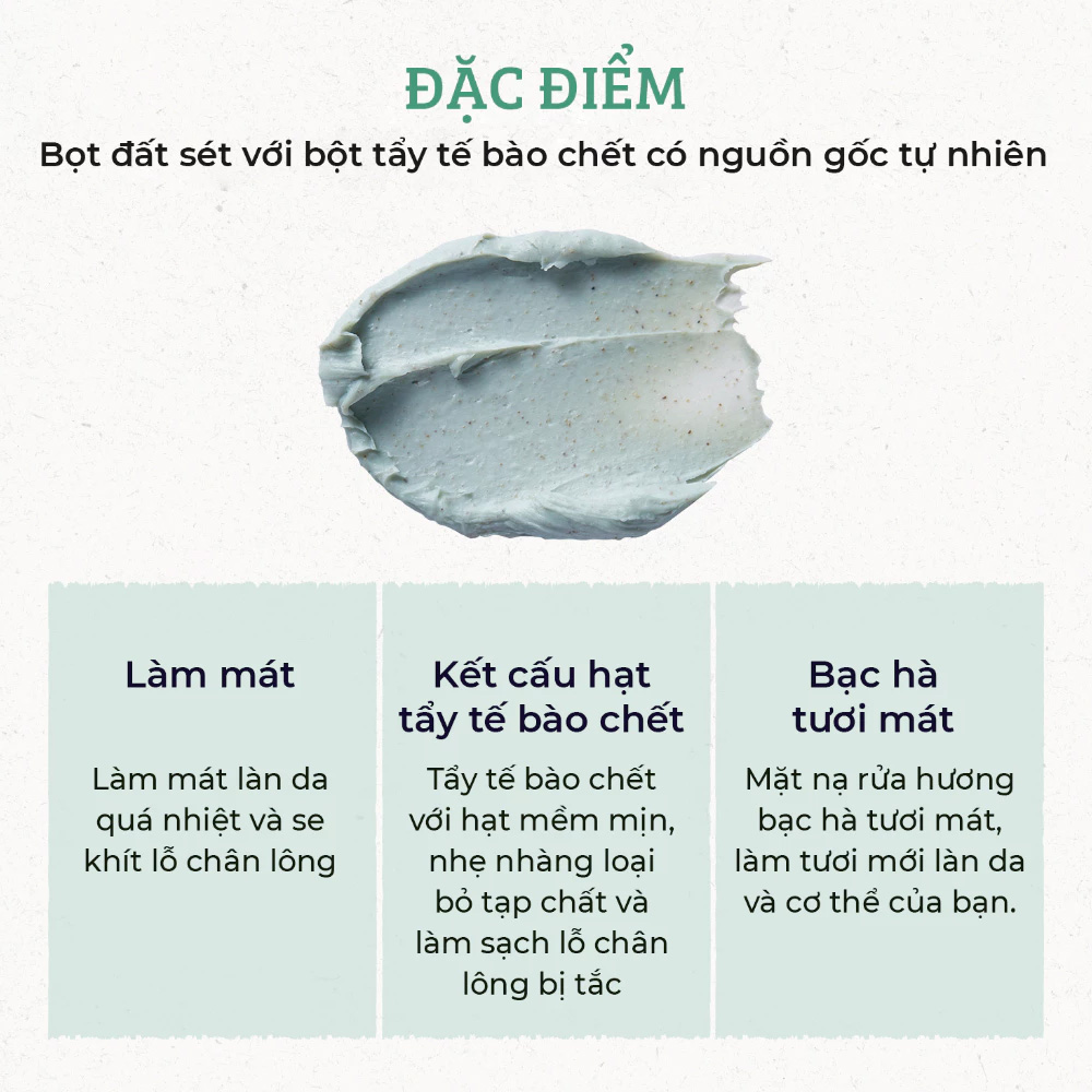 Kết cấu mặt nạ Bạc Hà Skinfood Pear Mint Food Mask