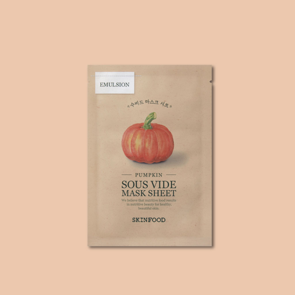 Mặt Nạ Skinfood Pumpkin Sous Vide Mask Sheet 20g dưỡng ẩm và phục hồi da