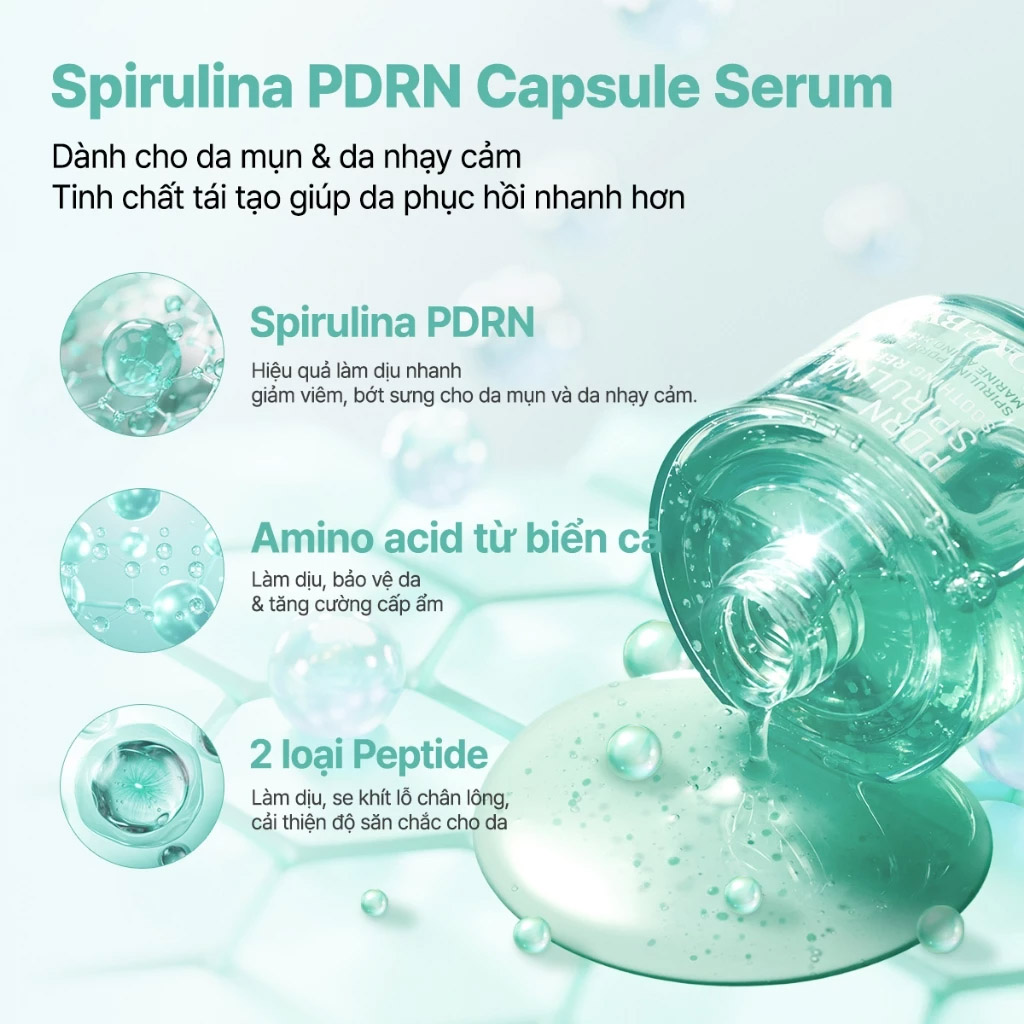 Tinh Chất Some By Mi Pdrn Spirulina Soothing Repair Serum 50ml
