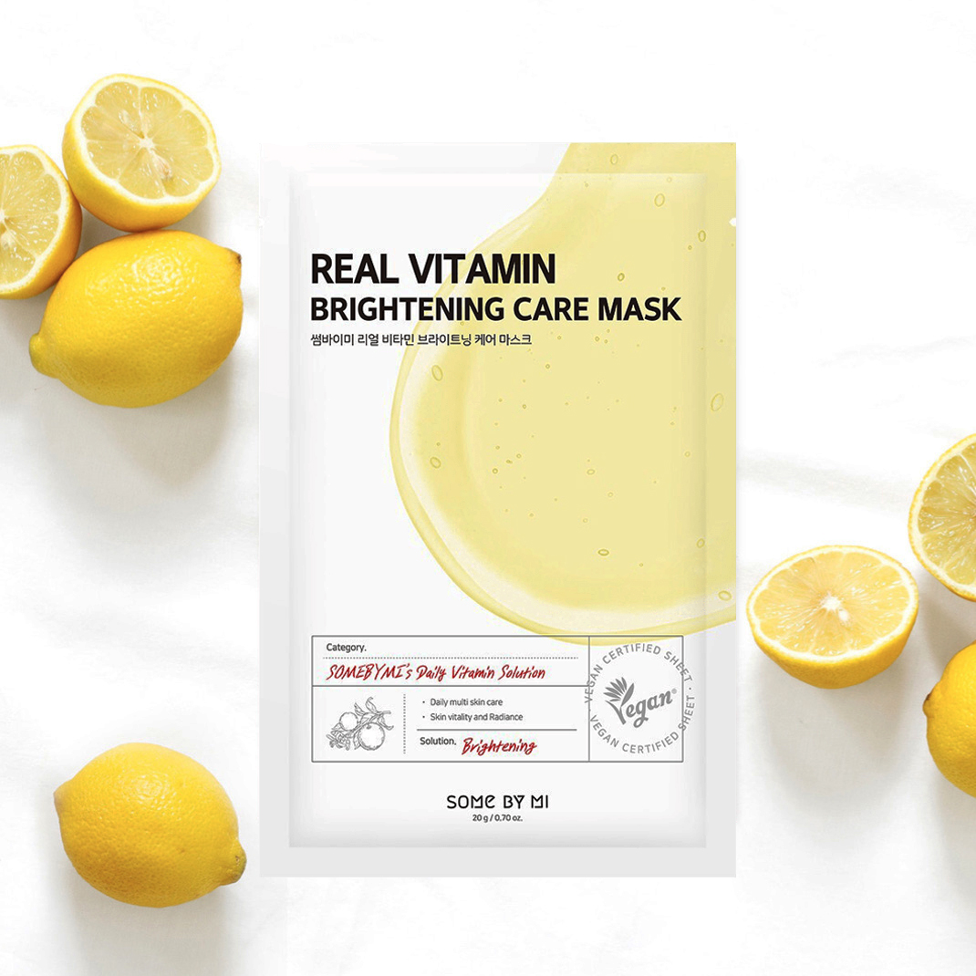 SOME BY MI, Mặt Nạ Giấy Some By Mi Real Chiết Xuất Vitamin C Brightening Care Mask 20g | Watsons Vietnam