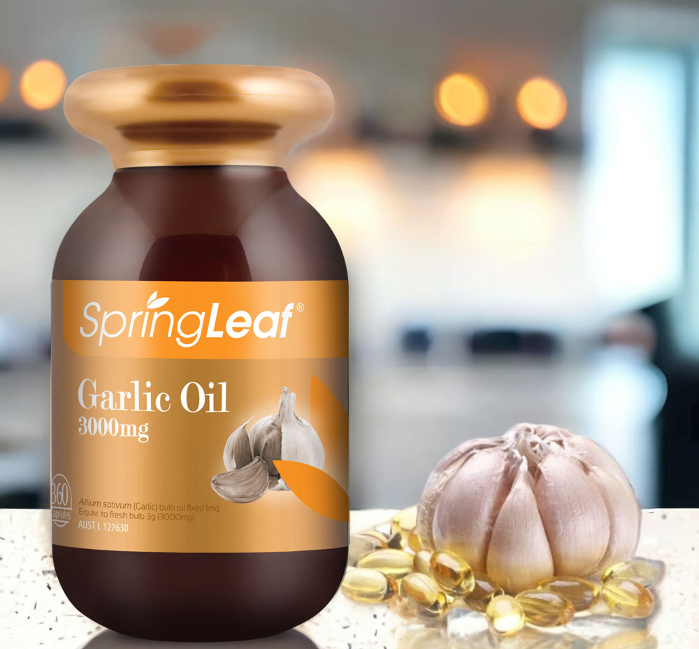 Spring Leaf Garlic Oil 3000Mg 360 Capsules - 2