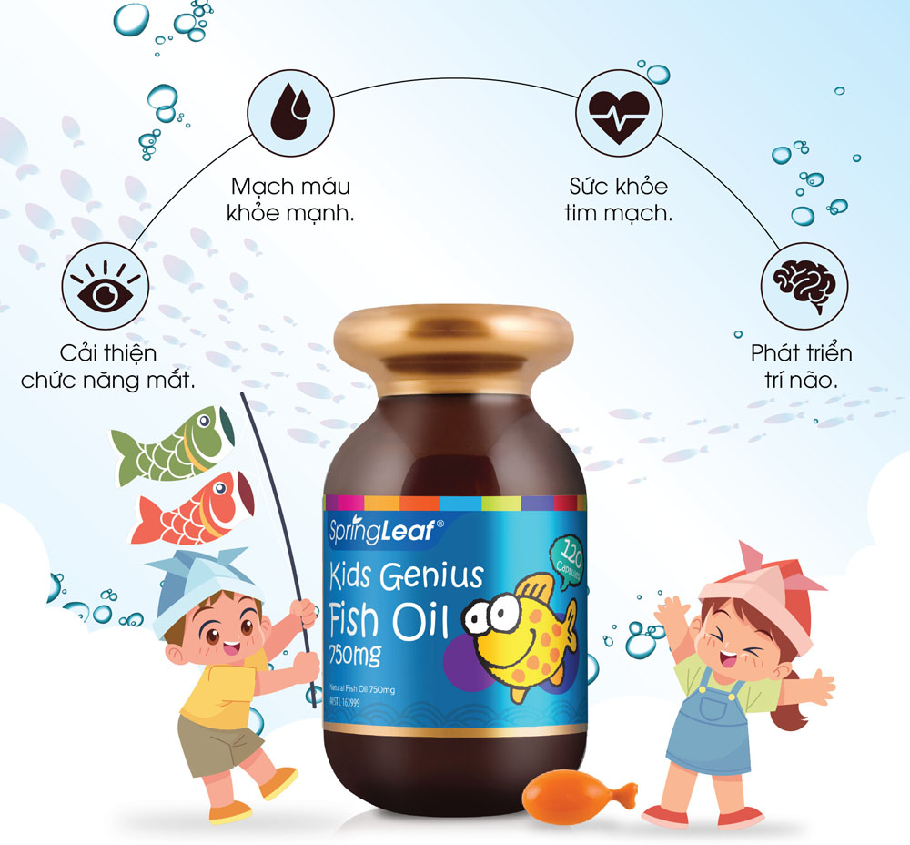 Spring Leaf Kids Genius Fish Oil 750Mg - 2