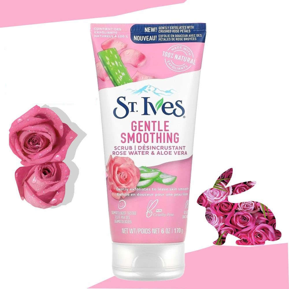 St.Ives Gentle Smoothing Scrub Rose Water And Aloe Vera 170g