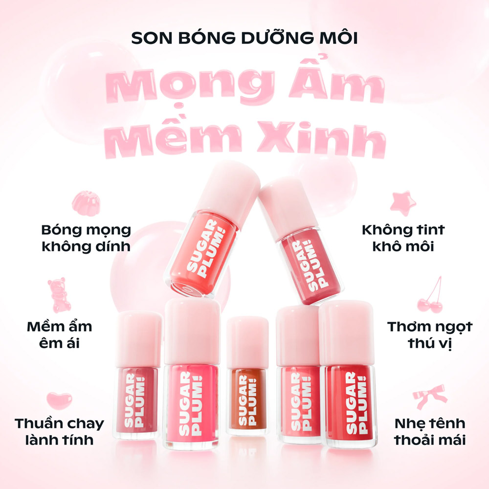 Sugarplum Delish Lip Oil 3.4g .#06 Heartpop