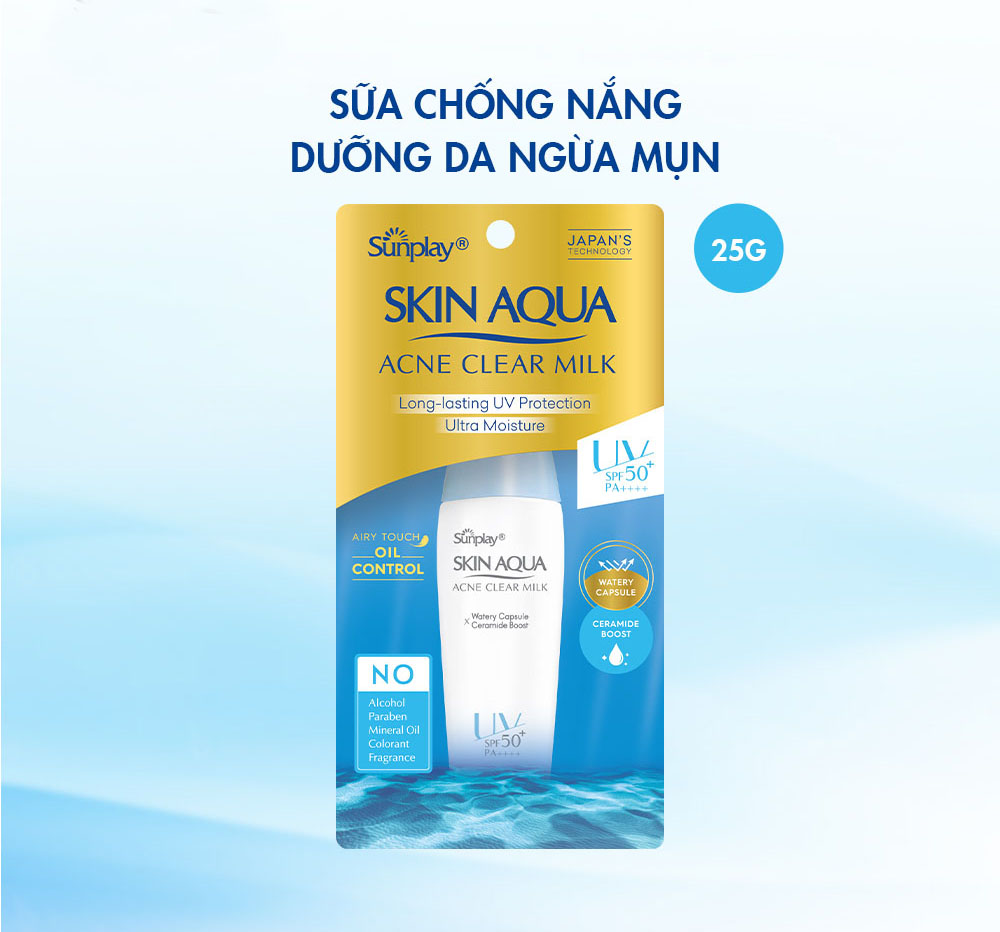 Sunplay Skin Aqua Acne Clear Milk SPF50 25g