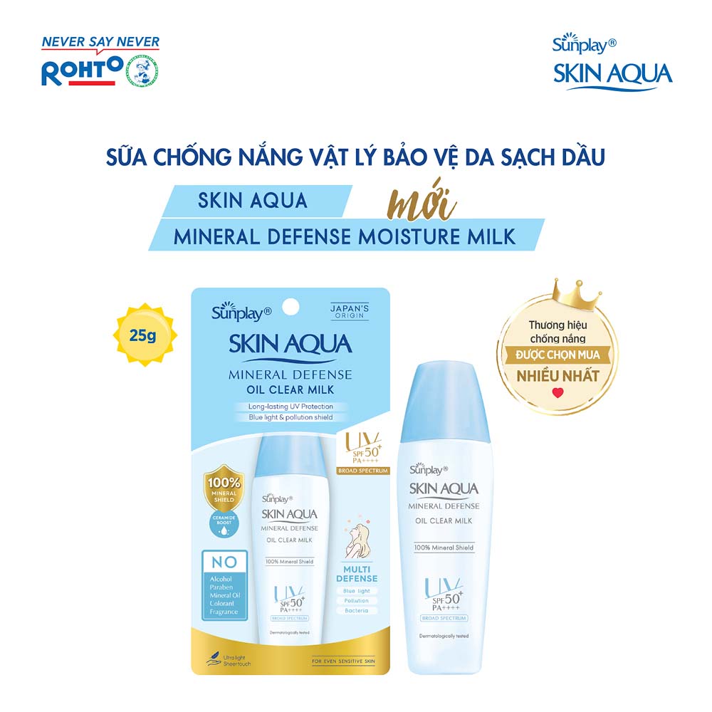 Sunplay Skin Aqua Mineral Defense Oil Clear Milk