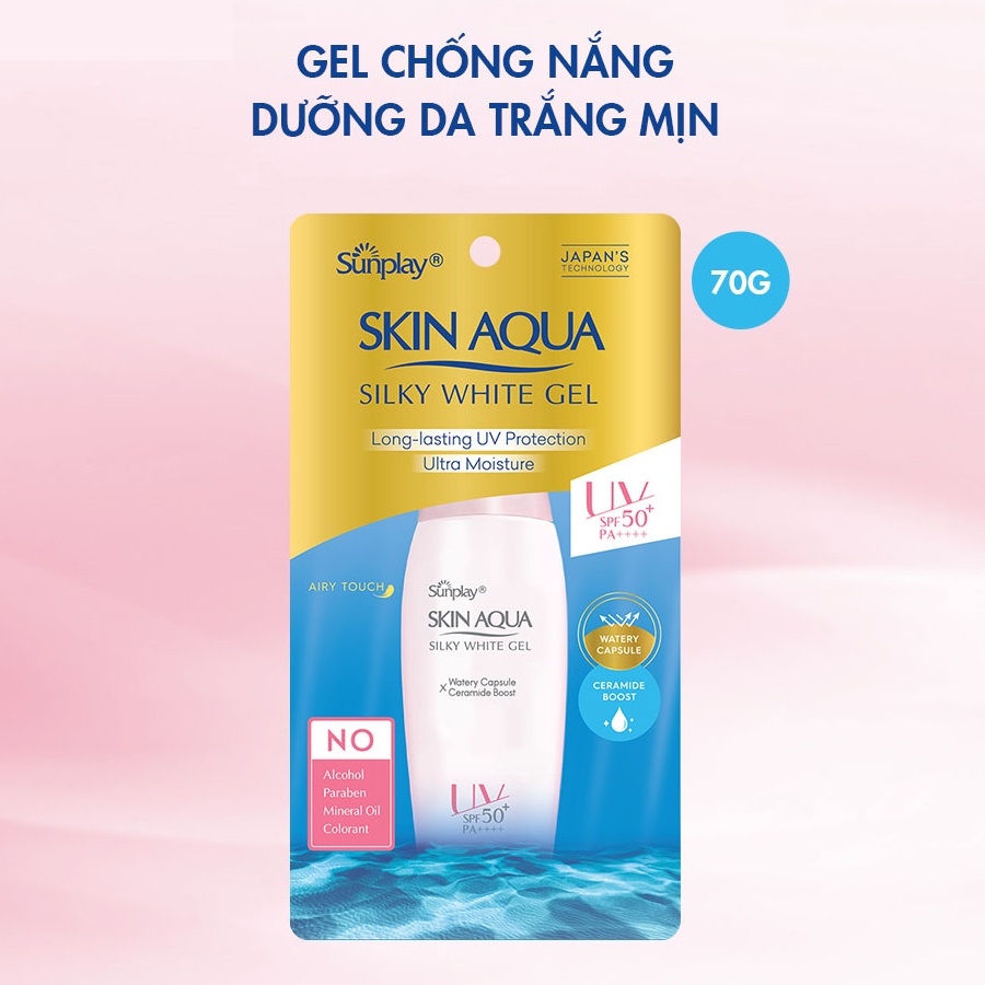 Skin Aqua Silky White Gel SPF50 70g