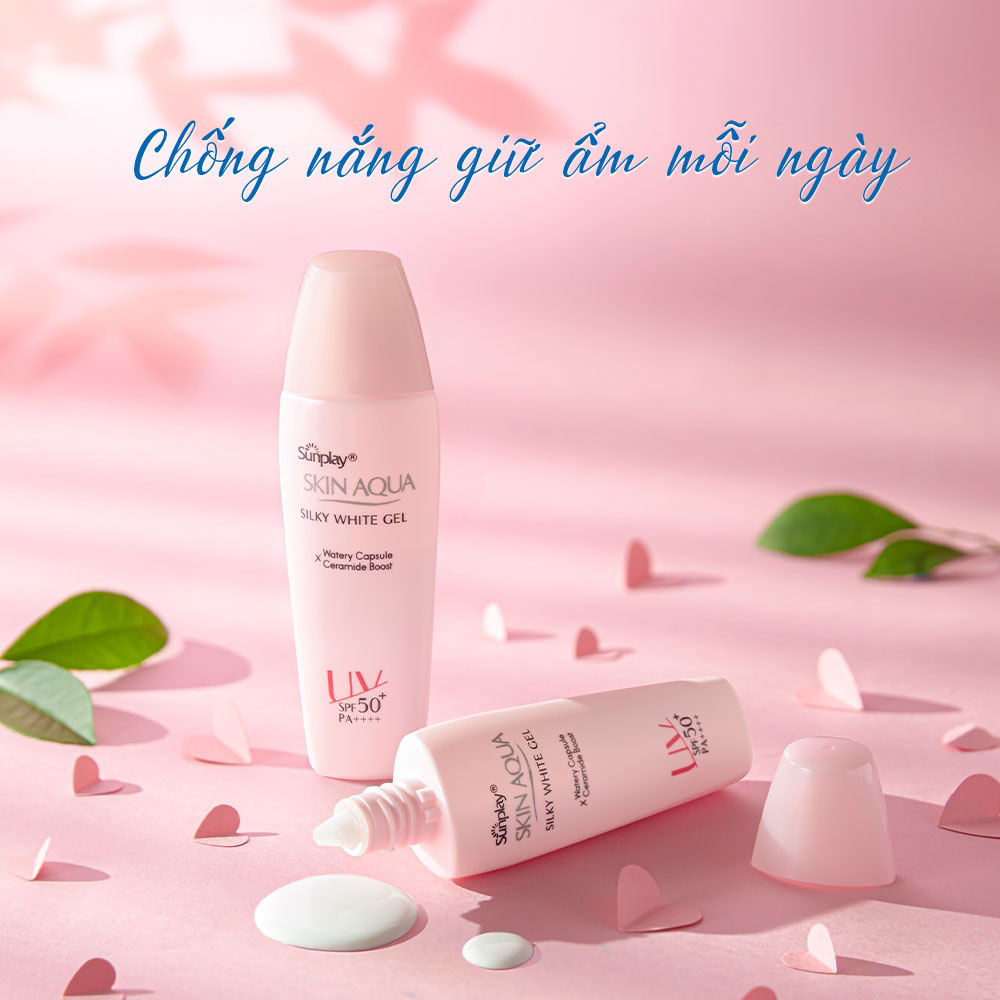 Skin Aqua Silky White Gel SPF50