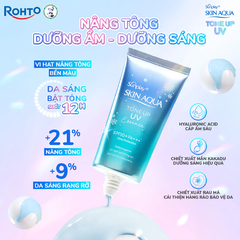 Sữa Chống Nắng Sunplay Skin Aqua Hiệu Chỉnh Sắc Da Tone Up UV Milk Blue SPF50+ PA++++ phù hợp sử dụng cho mọi loại da. Sữa Chống Nắng Sunplay Skin Aqua Hiệu Chỉnh Sắc Da Tone Up UV Essence Blue SPF50+ PA++++ 50g - 2