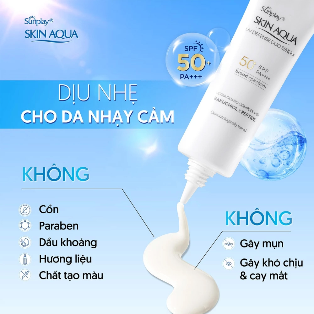 Tinh Chất Chống Nắng Sunplay Skin Aqua UV Defense Duo Serum SPF50+ PA++++ 30g - 2