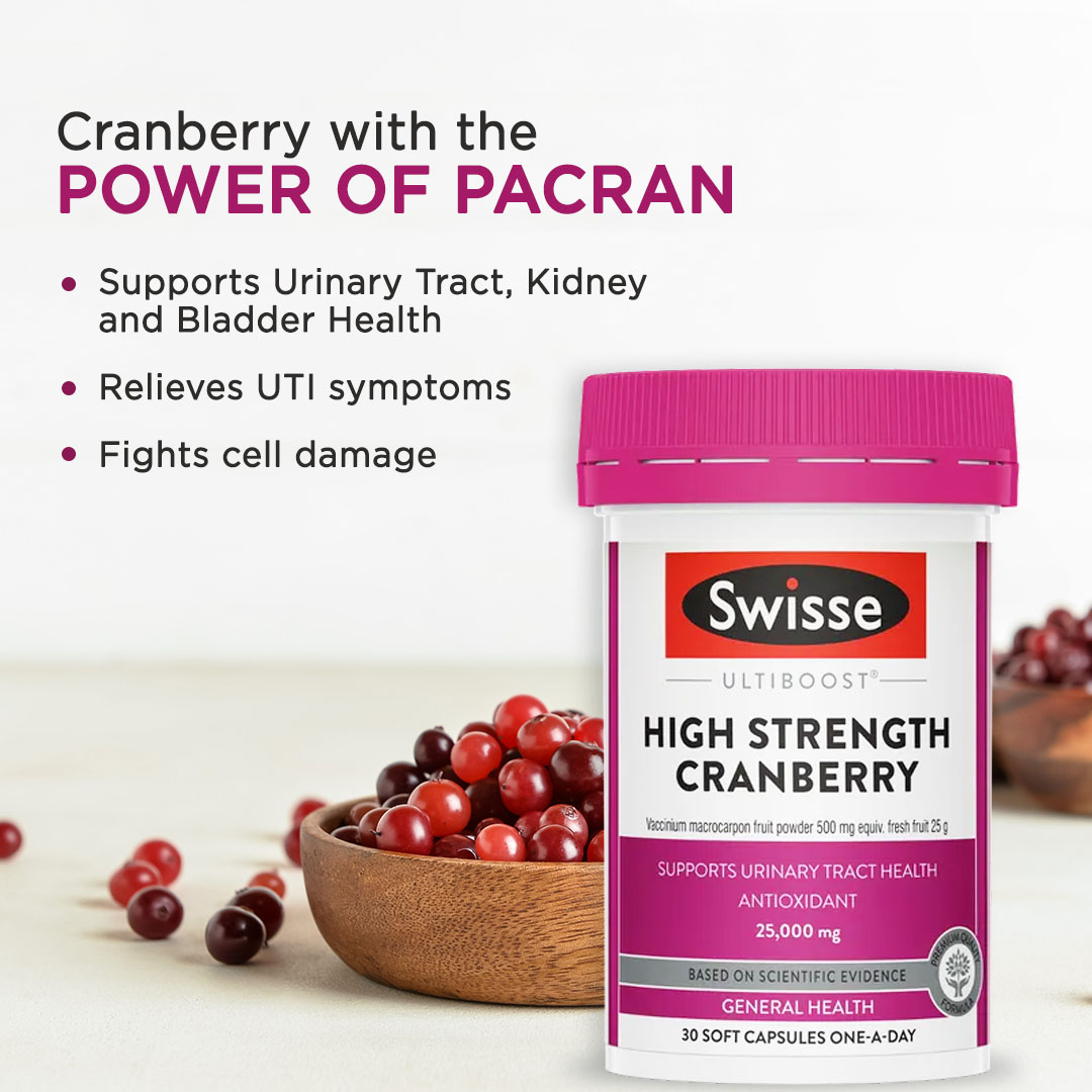 Swisse Ultiboost High Strength Cranberry With PACRAN