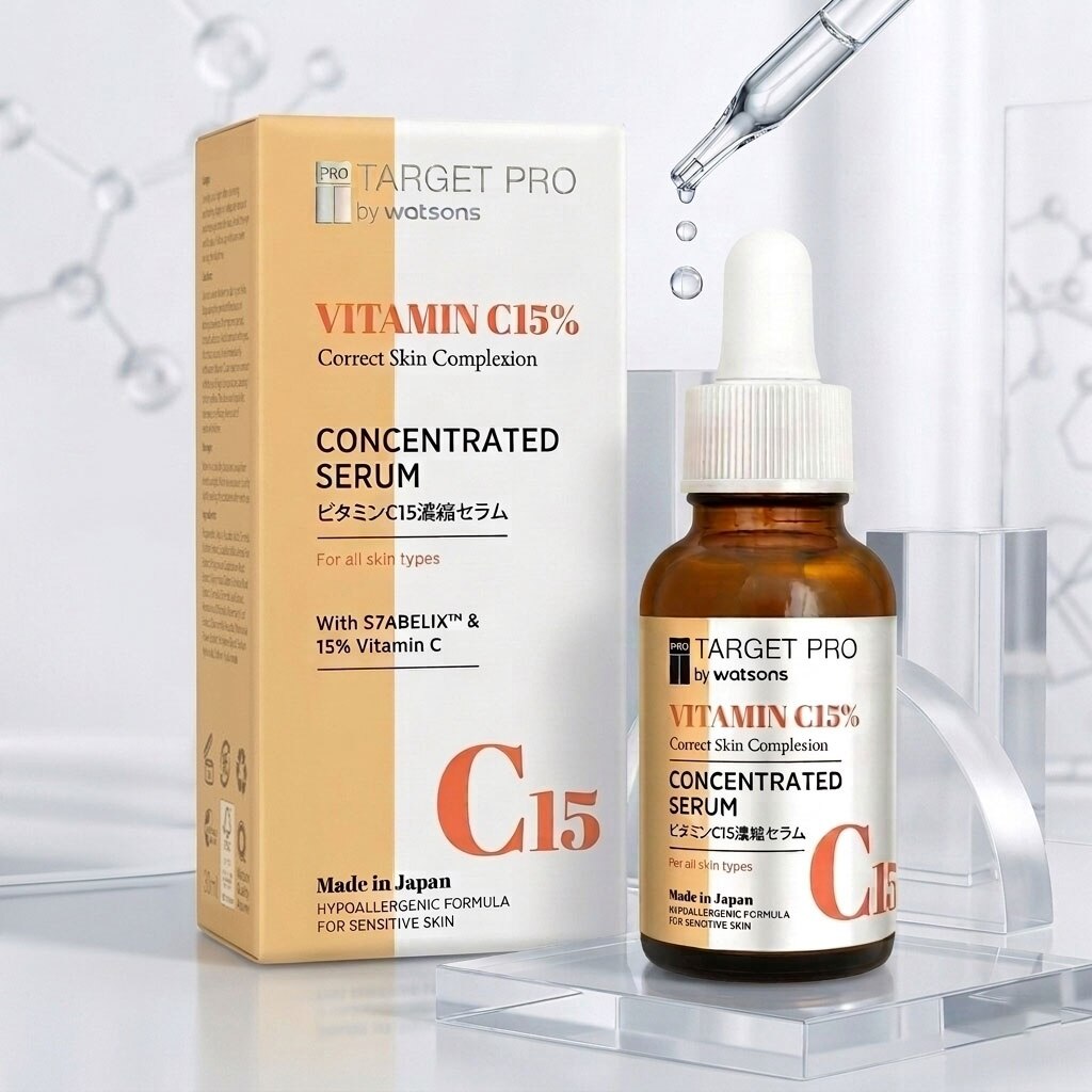 Tinh Chất Target Pro By Watsons Vitamin C 15% Concentrated Serum 30ml