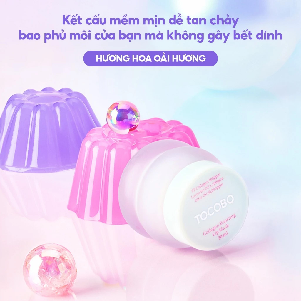 Mặt Nạ Dưỡng Môi Tocobo Collagen Boosting Lip Mask 20ml chăm sóc môi chuyên sâu