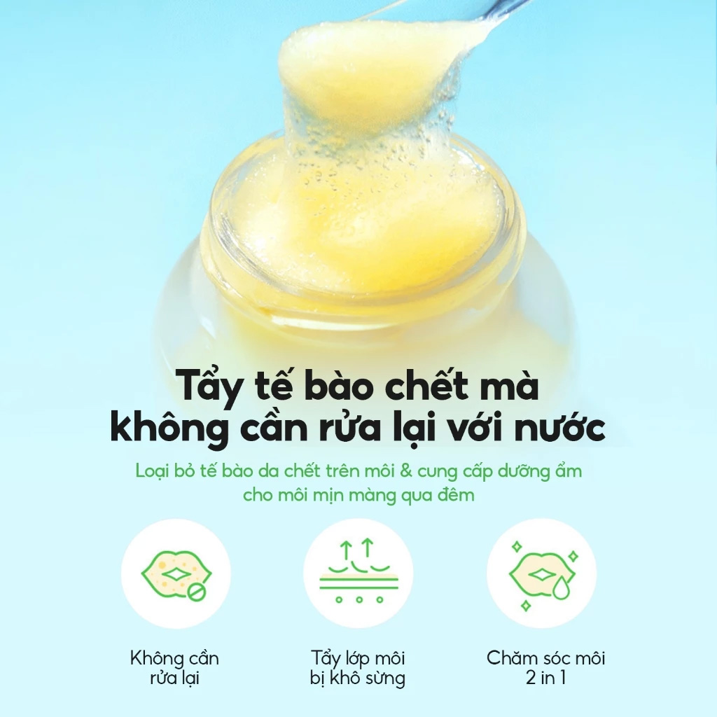 Mặt Nạ Dưỡng Môi Tocobo Lemon Sugar Srub Lip Mask 20ml chăm sóc môi chuyên sâu