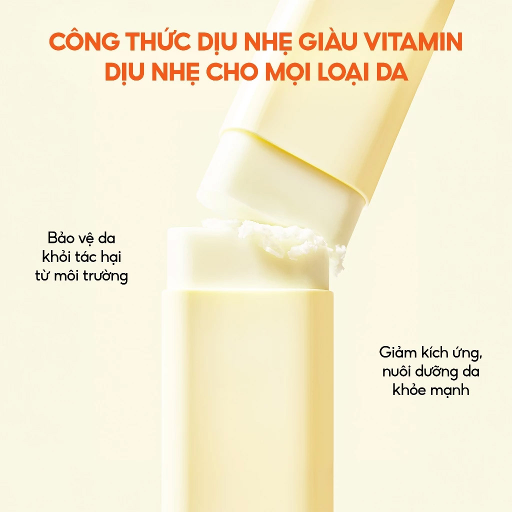 SPF50 PA++++ helps protect the skin from everyday UVA and UVB rays Tocobo Vita Waterproof Sun Stick SPF50+ PA++++ 18g