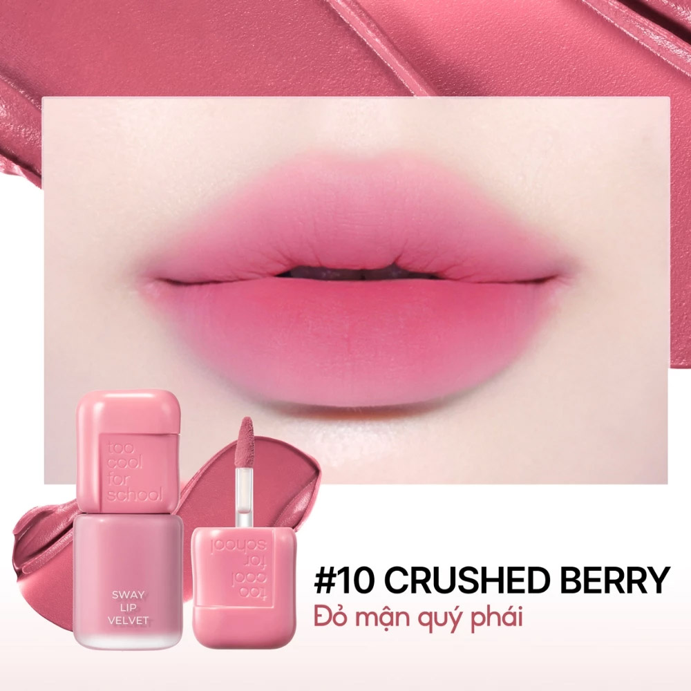 Too Cool For School Sway Lip Velvet 3.3g .#10