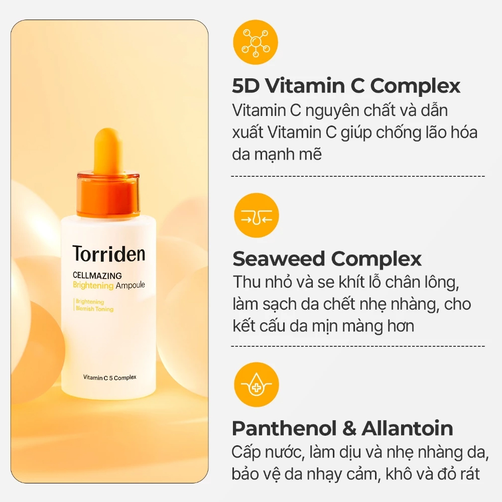 Tinh Chất Dưỡng Sáng Da Torriden Cellmazing Brightening Ampoule 30ml - 1